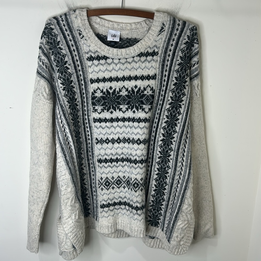 CABI Chalet Pullover Sweater 4410 Holiday Festive Size Medium - Picture 3 of 16